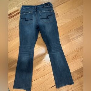 American Eagle Outfitters Flare Blue Wide Leg Jeans